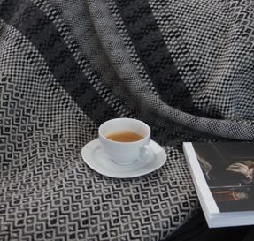 Mor Design Crag – Blanket In Pure Wool, Woven In Portugal
