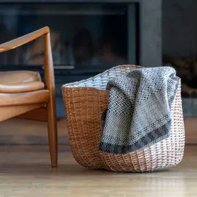 Mor Design Crag – Blanket In Pure Wool, Woven In Portugal