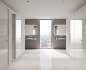Venesta Sahara Glass Bathroom Panels