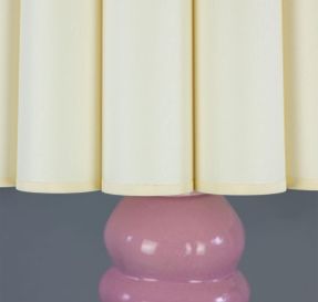 Mullan Safi Large Ceramic Table Lamp With Fabric Shade 138cm Ip20