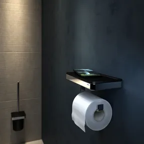 Geesa Toilet Roll Holder With Shelf