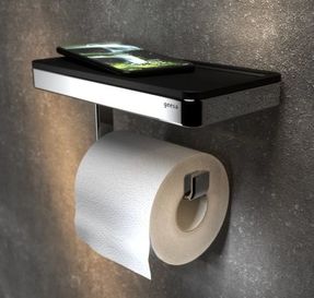 Geesa Toilet Roll Holder With Shelf