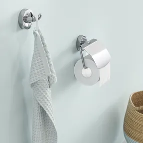 Geesa 915508 Toilet Roll Holder With Cover