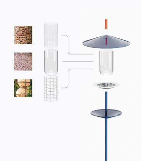Danese Milano Ori Birdfeeder
