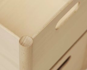 Form & Refine Pillar Storage Box - Medium Beech