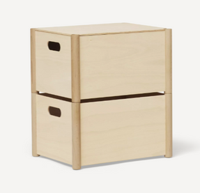 Form & Refine Pillar Storage Box - Medium Beech