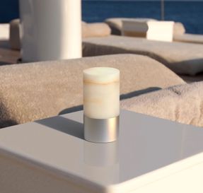 Voltra Lighting Totem - Alabaster Table Lamps