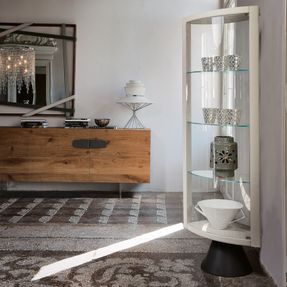 Cattelan Italia Saba Glass Cabinet