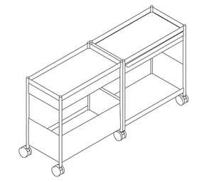 Hermanmiller OE1 Storage Trolley