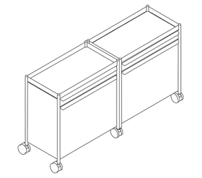 Hermanmiller OE1 Storage Trolley