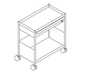 Hermanmiller OE1 Storage Trolley