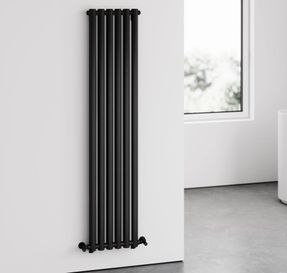 Lusso Piolo Matte Black Designer Radiator