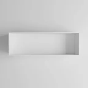 Lusso Qube Matte White Stone Square Storage Box 900mm