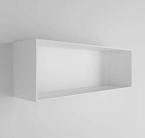 Lusso Qube Matte White Stone Square Storage Box 900mm