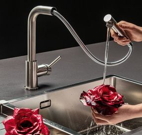 Falmec Pure Steel Corner Taps