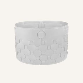 Limac Design Designer Basket In Woven Leather Taris