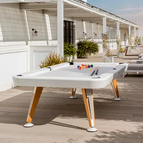 Rs Barcelona Outdoor Pool Table Diagonal