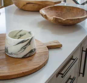 Lusso Vasoni Pietra Grey Marble Dog Bowl
