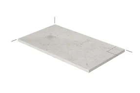 Disenia Blade Stoneware Shower Tray