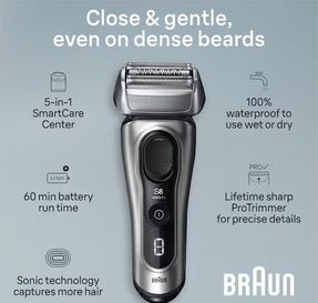 Braun Series 8 Electric Shaver with 5-in-1 SmartCare Center, 8567cc