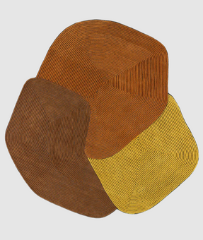 Toulemonde Bochart Tumulus Safran Rug