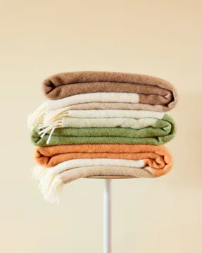 Northern Layer Throw Blanket Orange
