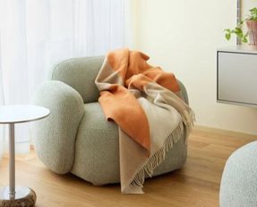 Northern Layer Throw Blanket Orange