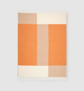 Northern Layer Throw Blanket Orange