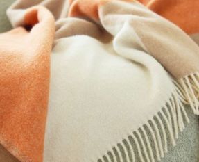 Northern Layer Throw Blanket Orange