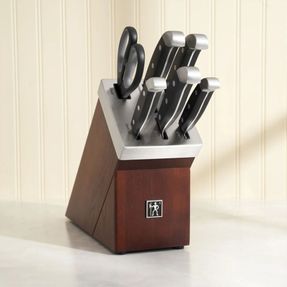 Zwilling 7 Piece Self Sharpening Block Set Brown