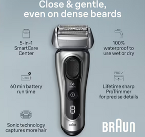 Braun Series 8 Electric Shaver with 5-in-1 SmartCare Center, 8567cc