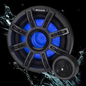 kicker MSS 6.5” 4Ω LED Component System Speakers