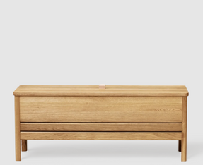 Form & Refine A Line Storage Bench 111, Oak