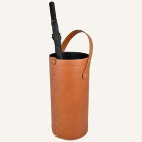 Limac Design Umbrella Stand In Leather Regen