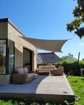 Umbros Ingenua Shade Sail Rectangle 5 X 4 M With Light Grey Canopy