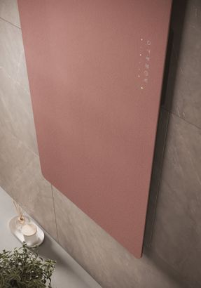 Disenia Helios electric radiator in Stoneware, Tecnogel, Aquatek or glass