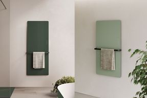 Disenia Helios electric radiator in Stoneware, Tecnogel, Aquatek or glass