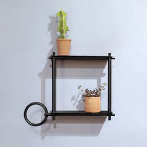 Ever Life Design Square combo 2 shelves, towel ring - Buck