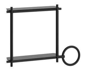 Ever Life Design Square combo 2 shelves, towel ring - Buck