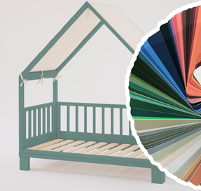 Ettomio Ettino House Bed With Feets Striucture Kids Bed