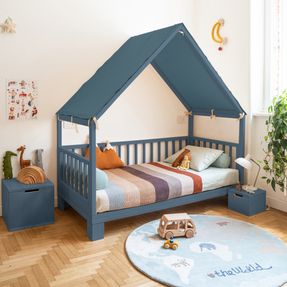 Ettomio Ettino House Bed With Feets Striucture Kids Bed