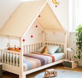 Ettomio Ettino House Bed With Feets Striucture Kids Bed