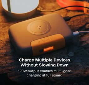 Biolite Go Bag Power & Light Kit Power Bank Wireless Charger