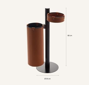 Limac Design Design Hanger In Steel And Leather Adelfo