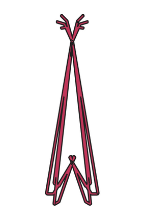 Officine Tamborrino Idea Eco Coat Rack