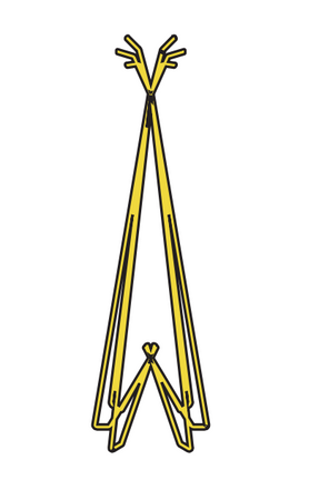 Officine Tamborrino Idea Eco Coat Rack
