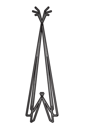 Officine Tamborrino Idea Eco Coat Rack