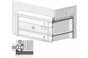 Ravasi Outdoor mailbox Mod. EX – Mod. EX35