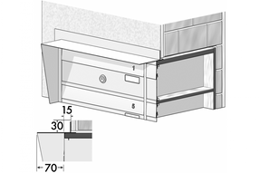 Ravasi Outdoor mailbox Mod. EX – Mod. EX35