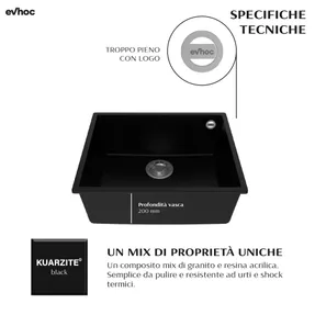 Evhoc Unicum S  Undermount Sink